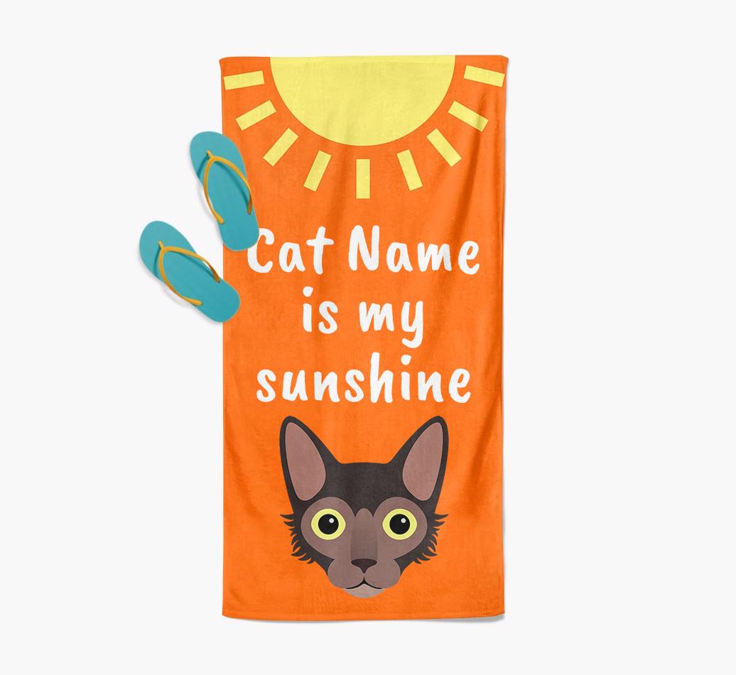 'Sunshine' - Personalized {breedFullName} Towel