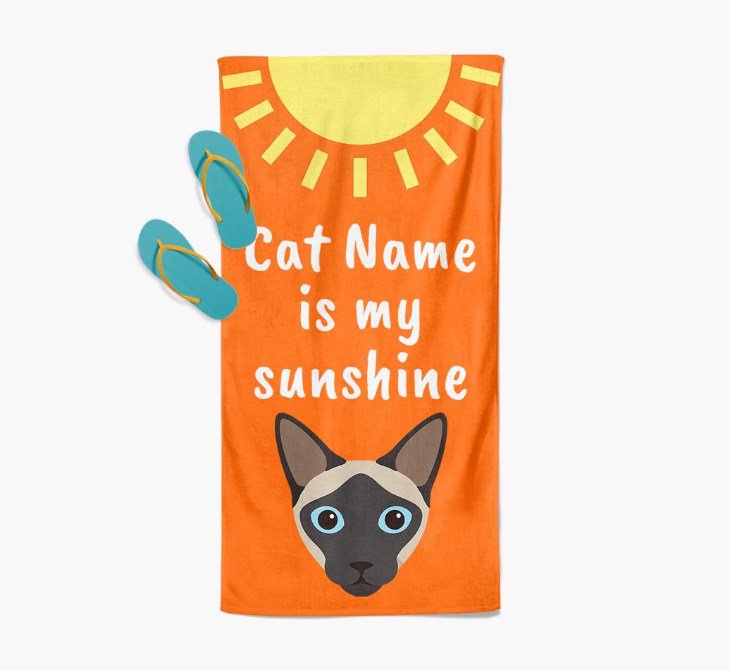'Sunshine' - Personalized {breedFullName} Towel