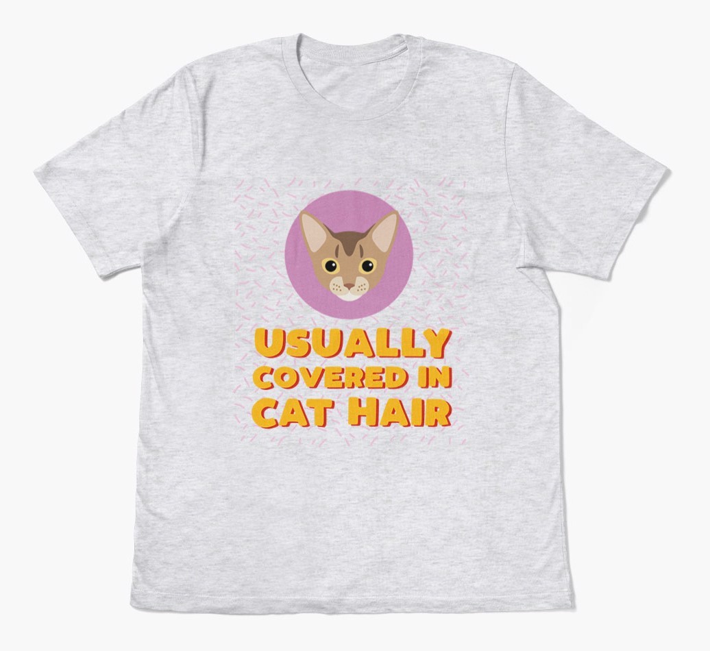 ‘Covered In Cat Hair' - Personalised {breedFullName} T-Shirt