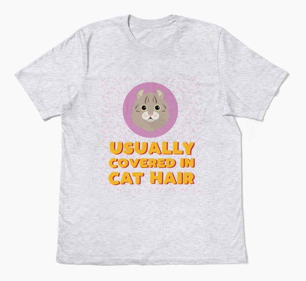 ‘Covered In Cat Hair' - Personalised {breedFullName} T-Shirt