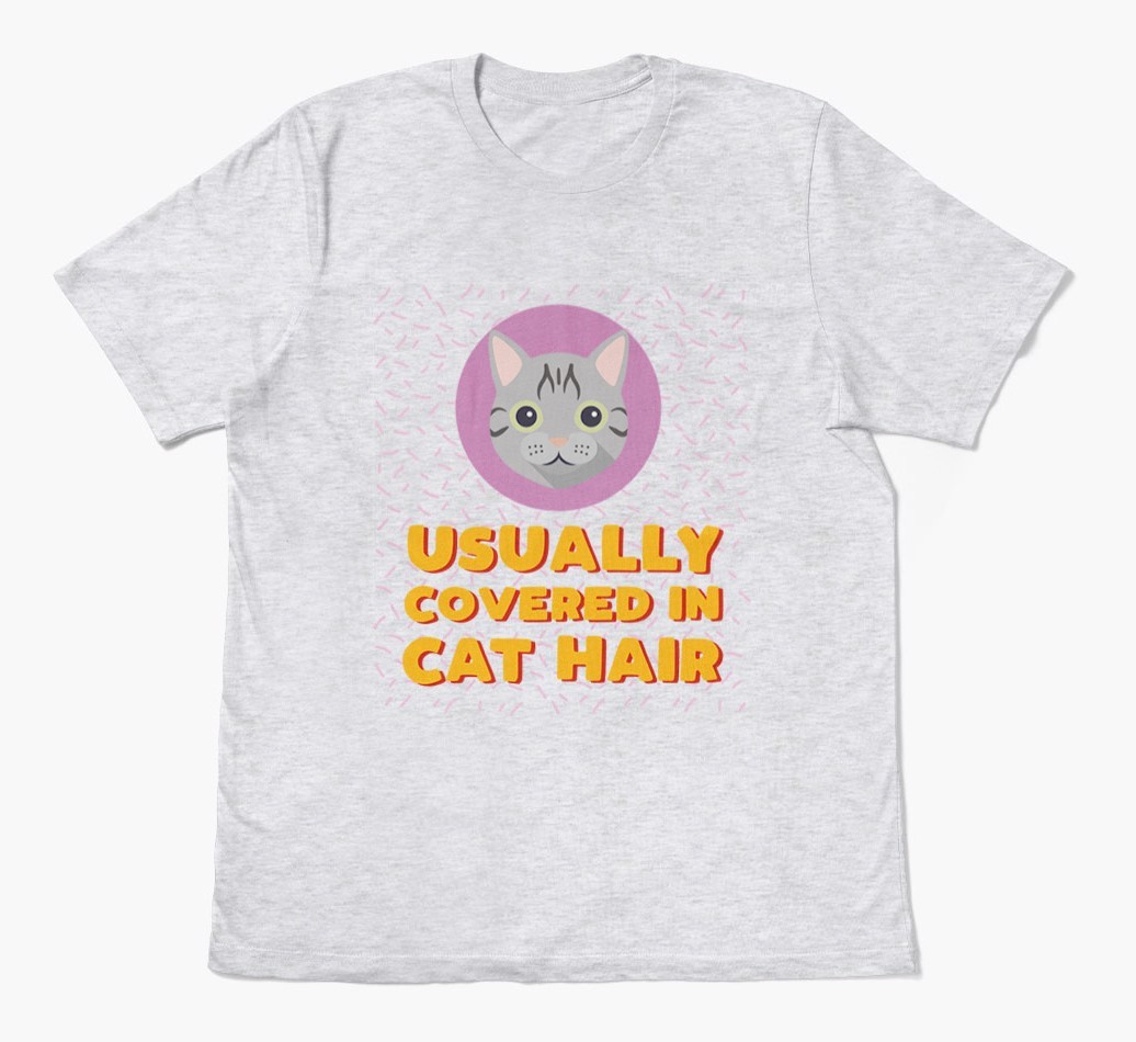 ‘Covered In Cat Hair' - Personalised {breedFullName} T-Shirt