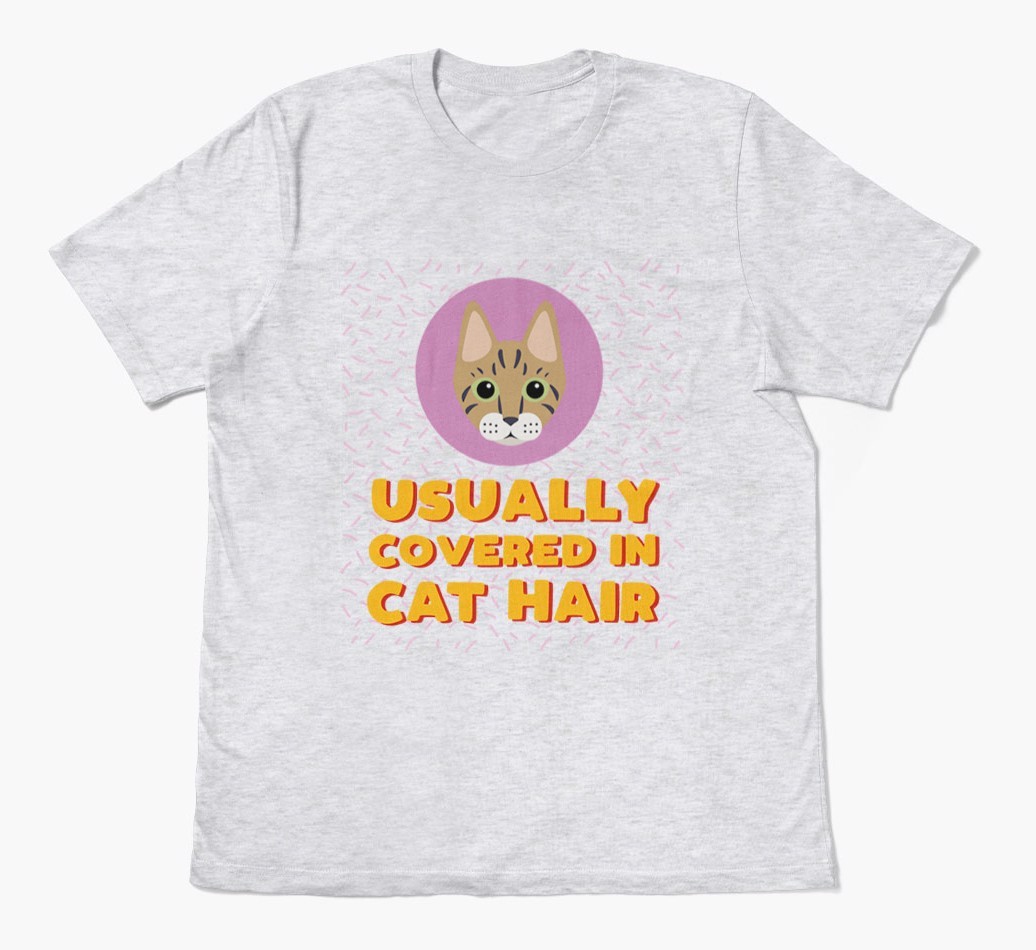 ‘Covered In Cat Hair' - Personalised {breedFullName} T-Shirt