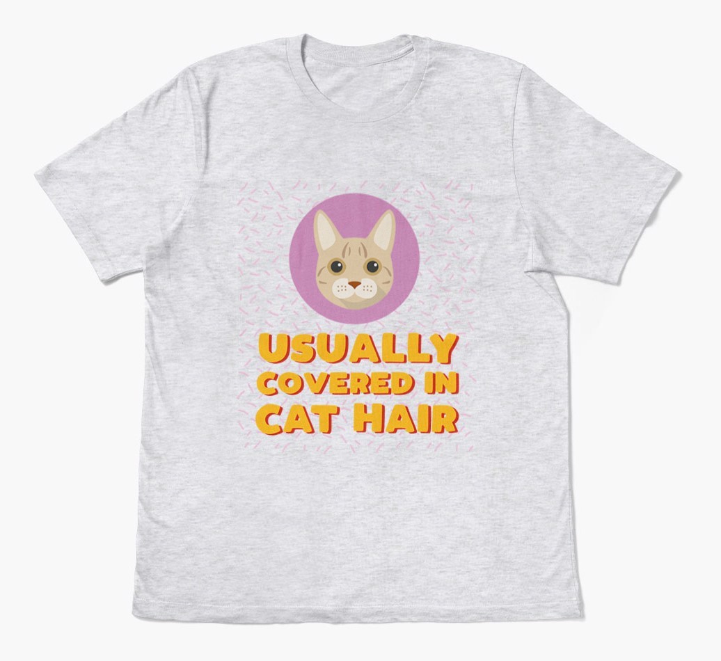 ‘Covered In Cat Hair' - Personalised {breedFullName} T-Shirt
