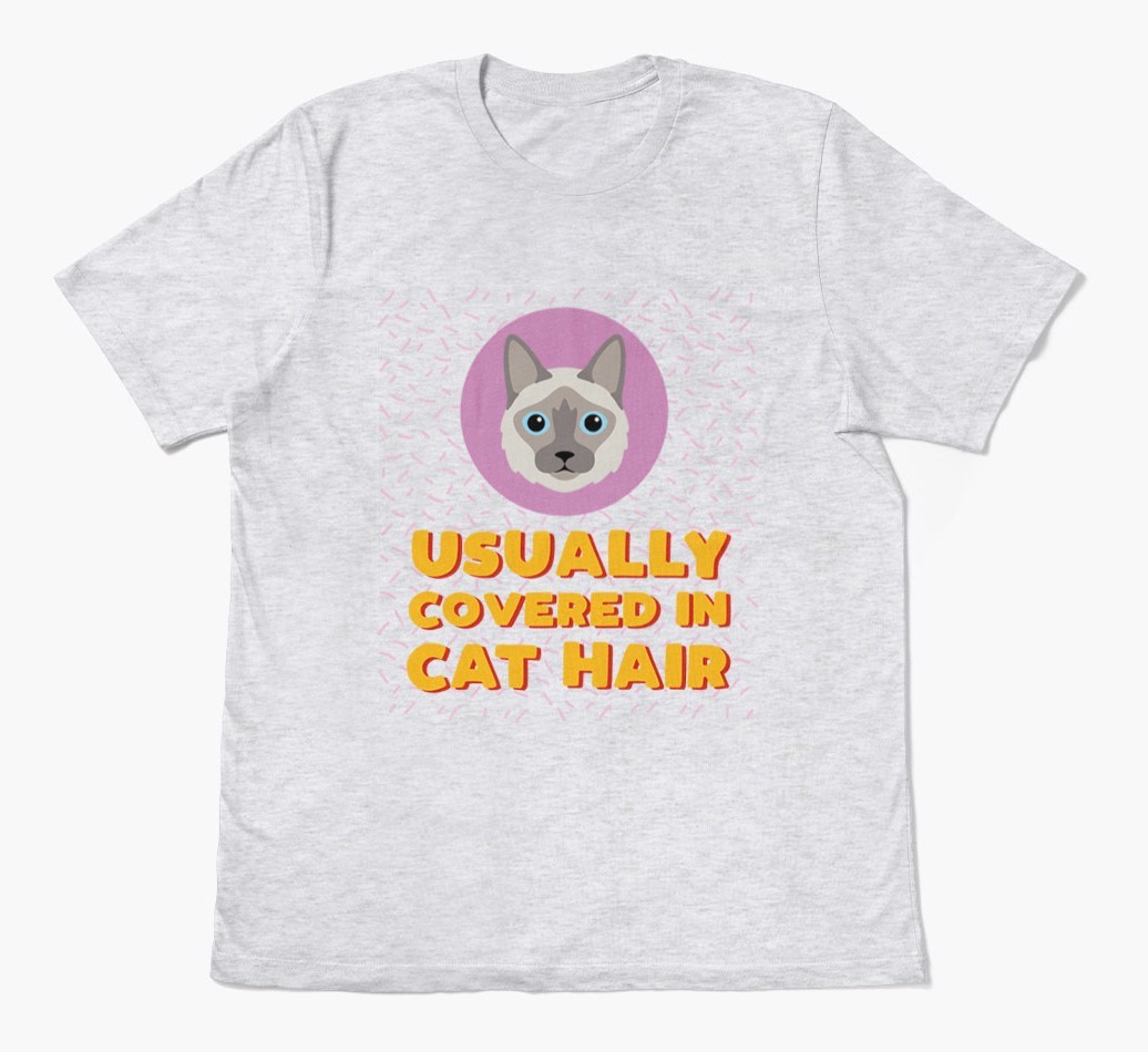 ‘Covered In Cat Hair' - Personalised {breedFullName} T-Shirt