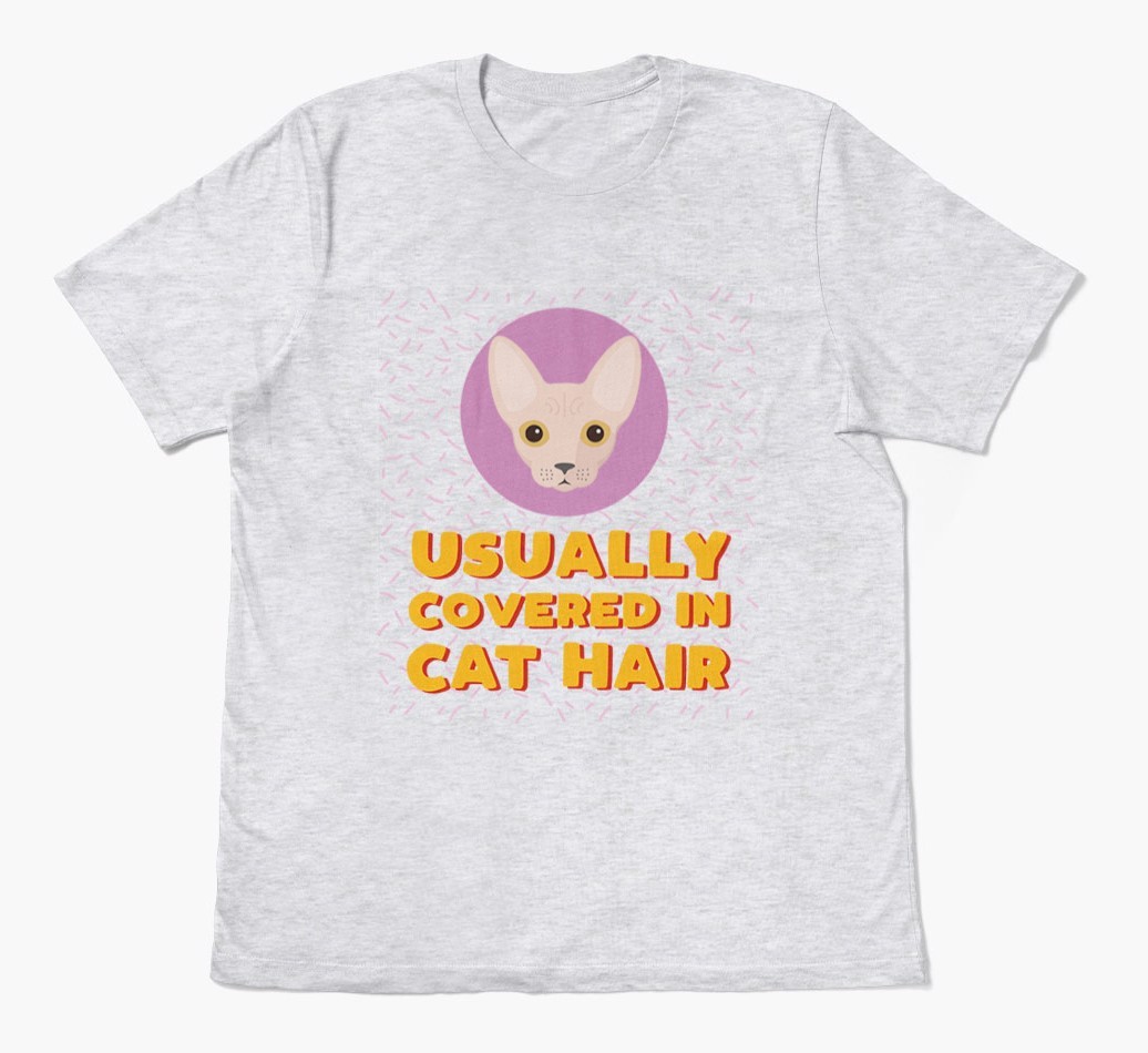 ‘Covered In Cat Hair' - Personalised {breedFullName} T-Shirt