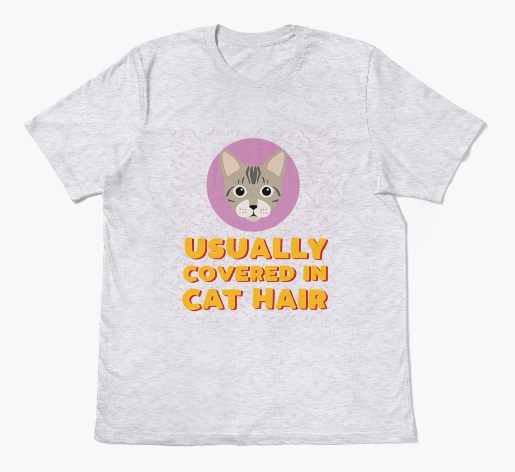 ‘Covered In Cat Hair' - Personalised {breedFullName} T-Shirt