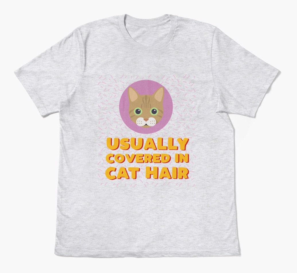‘Covered In Cat Hair' - Personalised {breedFullName} T-Shirt