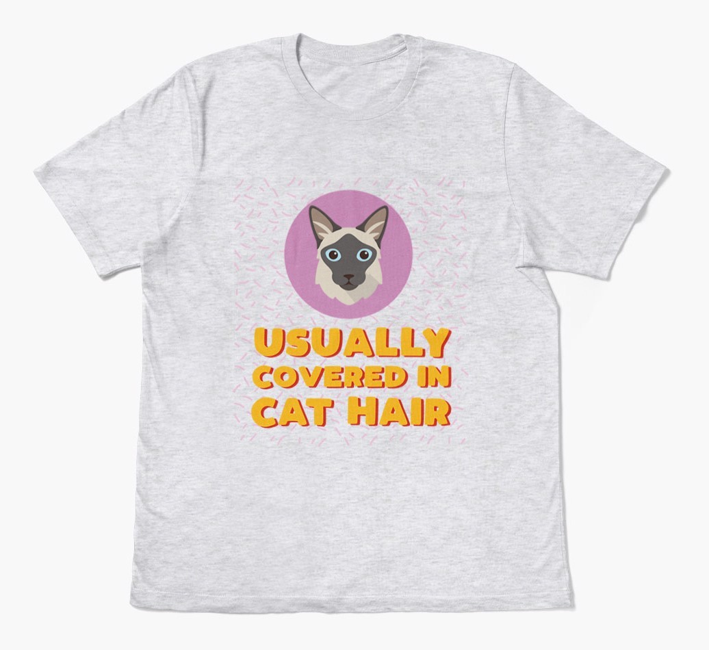 ‘Covered In Cat Hair' - Personalised {breedFullName} T-Shirt
