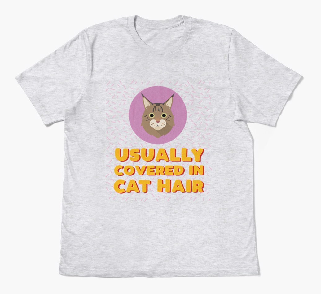 ‘Covered In Cat Hair' - Personalised {breedFullName} T-Shirt