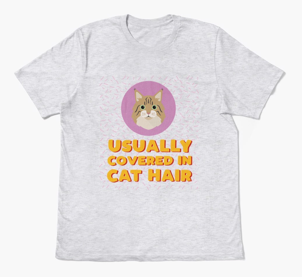 ‘Covered In Cat Hair' - Personalised {breedFullName} T-Shirt