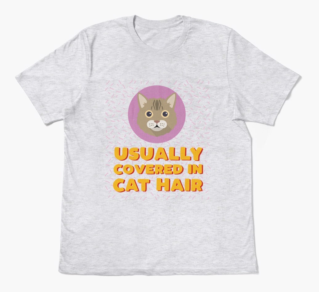 ‘Covered In Cat Hair' - Personalised {breedFullName} T-Shirt