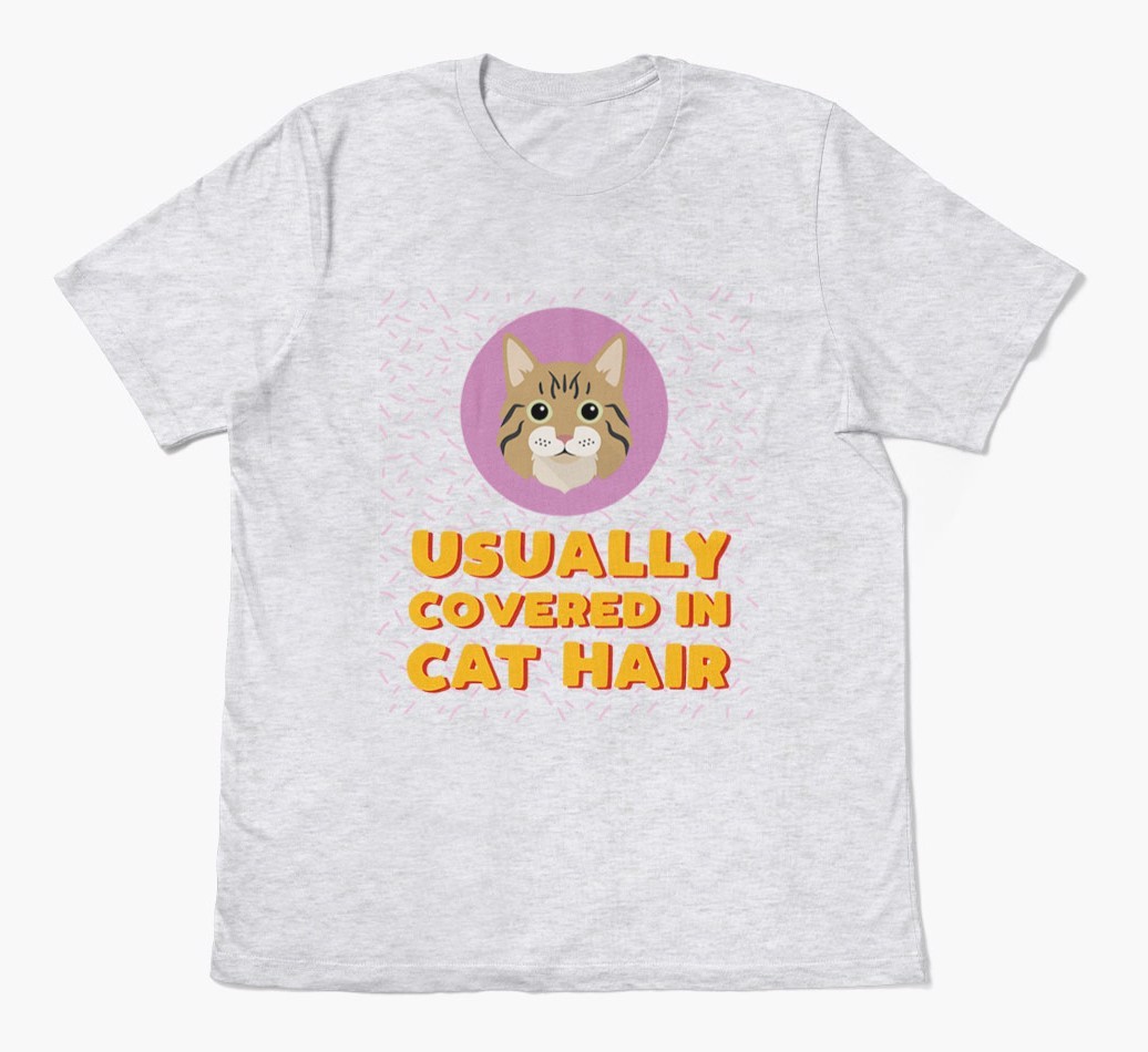 ‘Covered In Cat Hair' - Personalised {breedFullName} T-Shirt