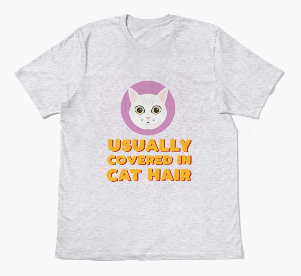 ‘Covered In Cat Hair' - Personalized {breedFullName} T-Shirt