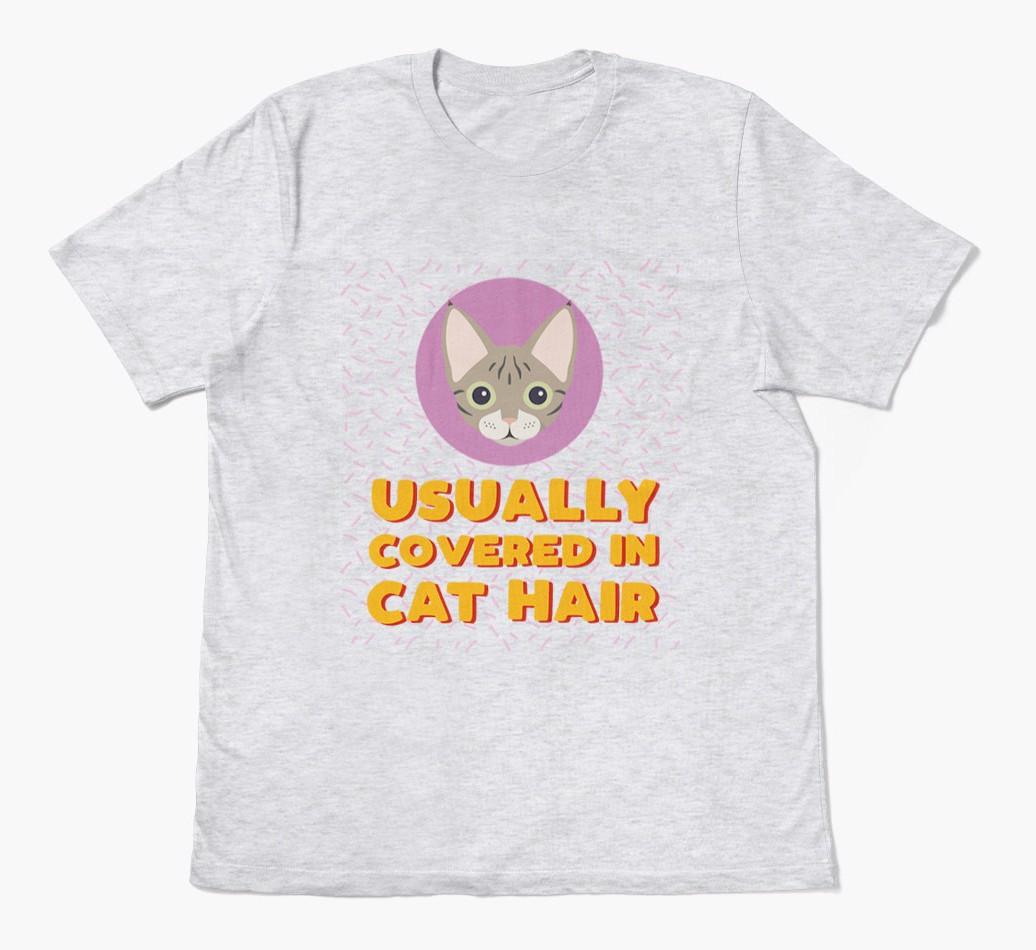 ‘Covered In Cat Hair' - Personalized {breedFullName} T-Shirt