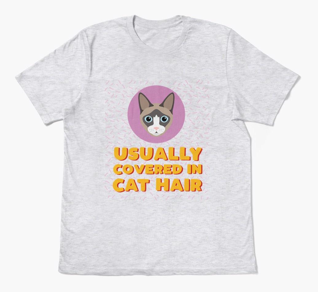 ‘Covered In Cat Hair' - Personalized {breedFullName} T-Shirt