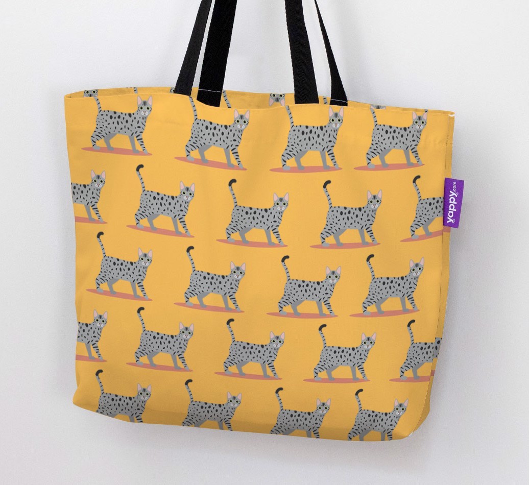 'Yappicon Profile Pattern' - Personalised {breedFullName} Canvas Bag