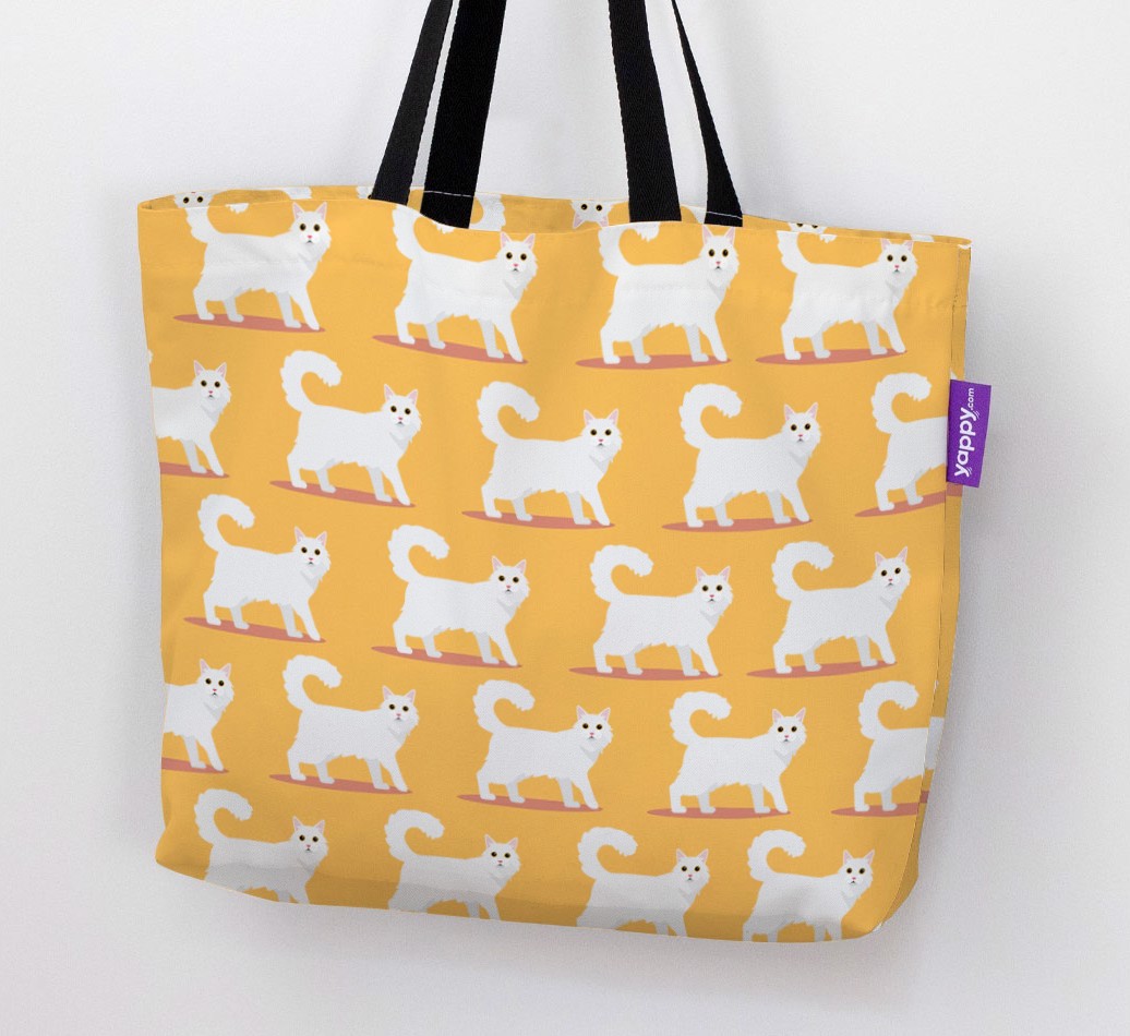 'Yappicon Profile Pattern' - Personalised {breedFullName} Canvas Bag