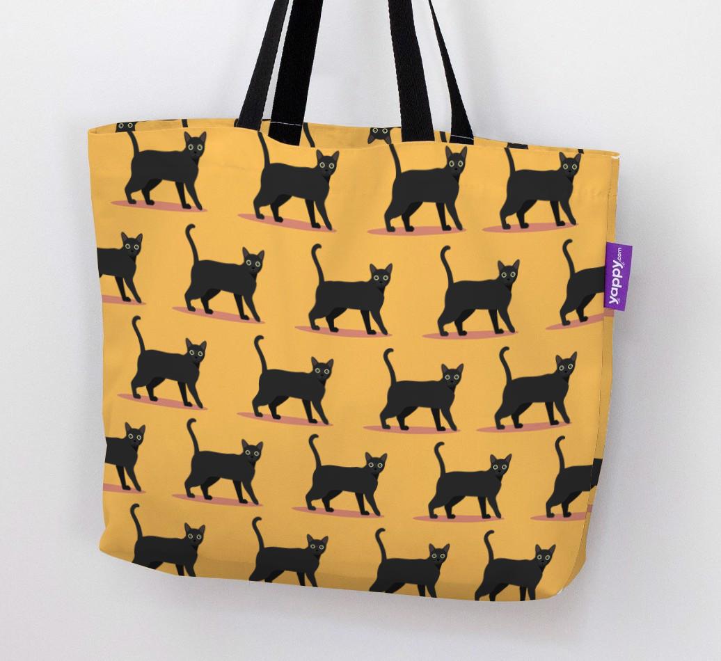 'Yappicon Profile Pattern' - Personalized {breedFullName} Canvas Bag