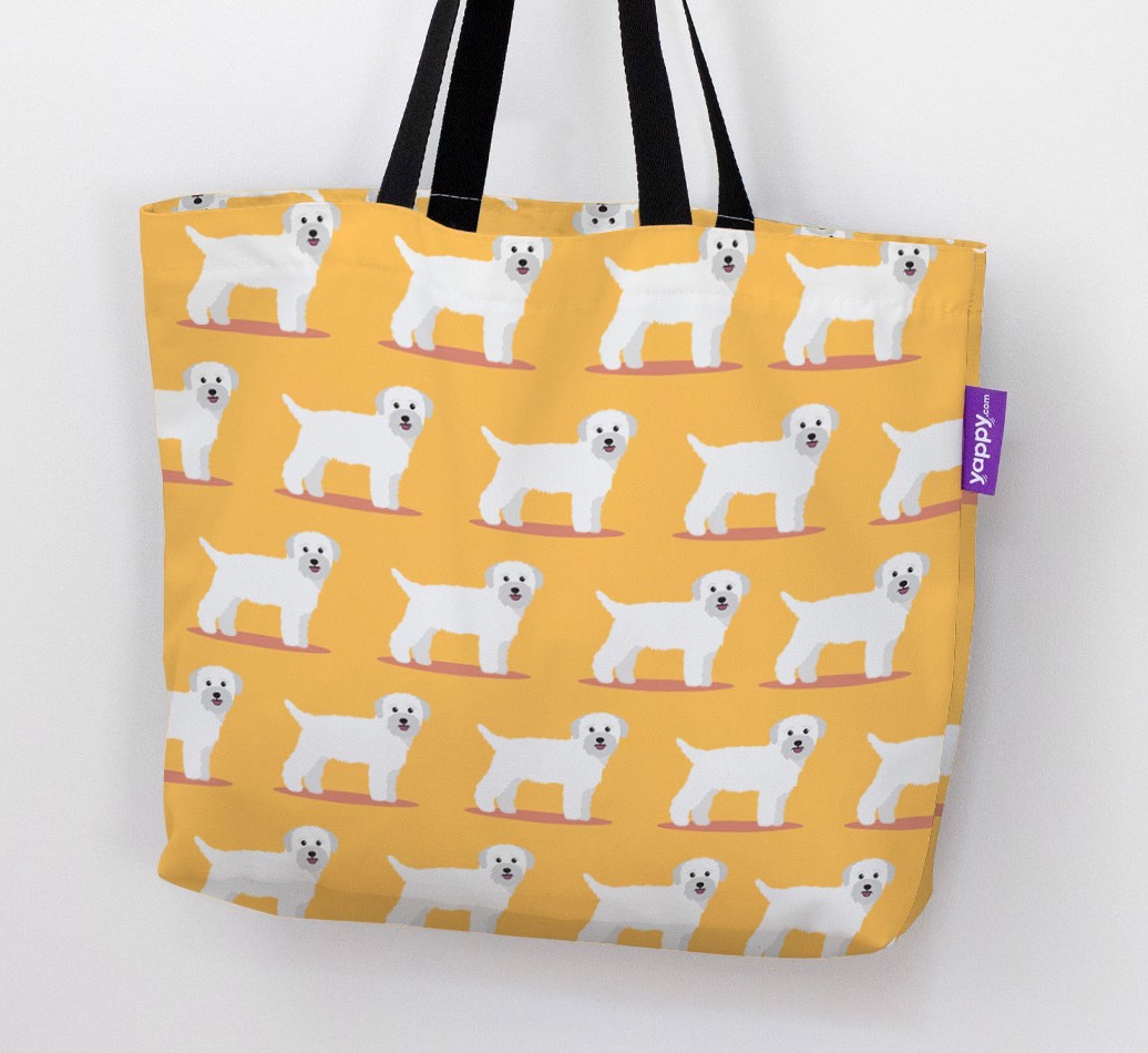 Yappicon Profile Pattern: Personalised {breedFullName} Canvas Bag
