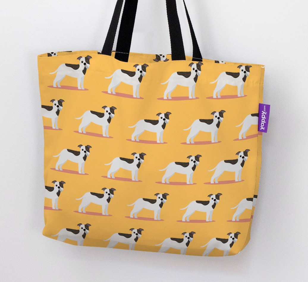 Yappicon Profile Pattern: Personalised {breedFullName} Canvas Bag
