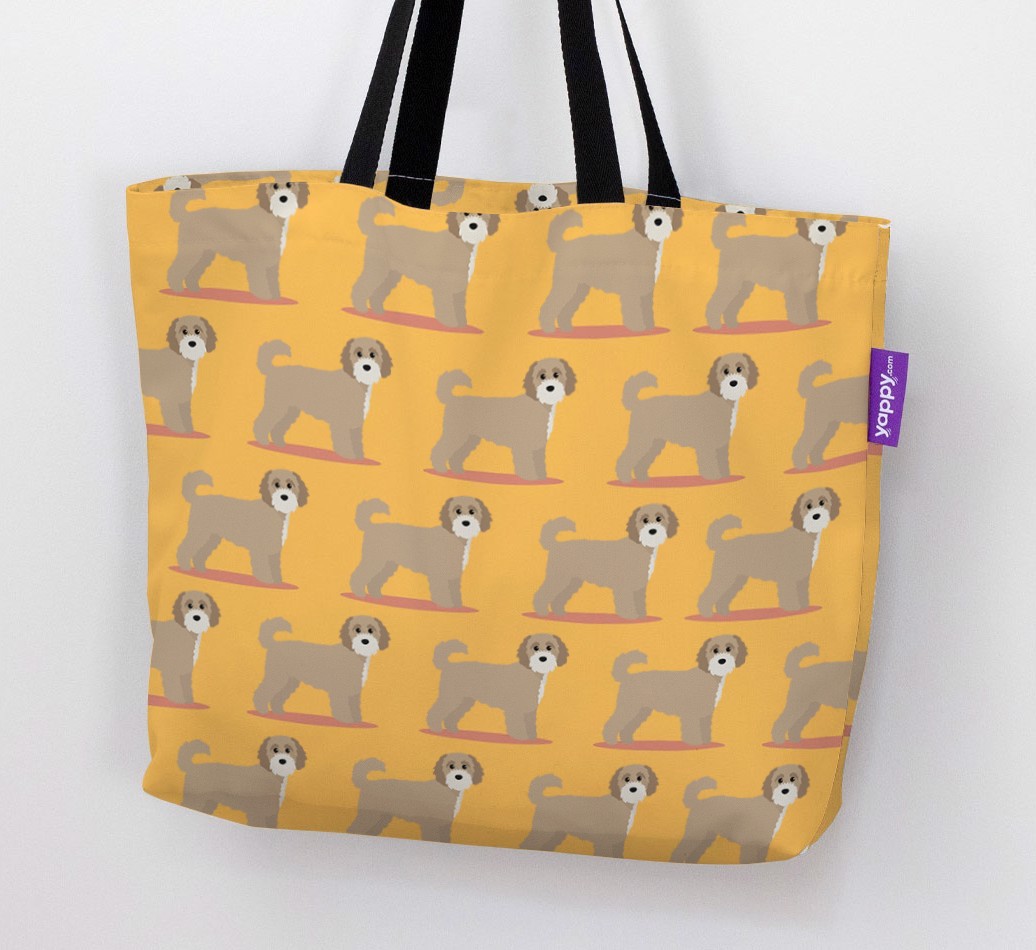 Yappicon Profile Pattern: Personalised {breedFullName} Canvas Bag