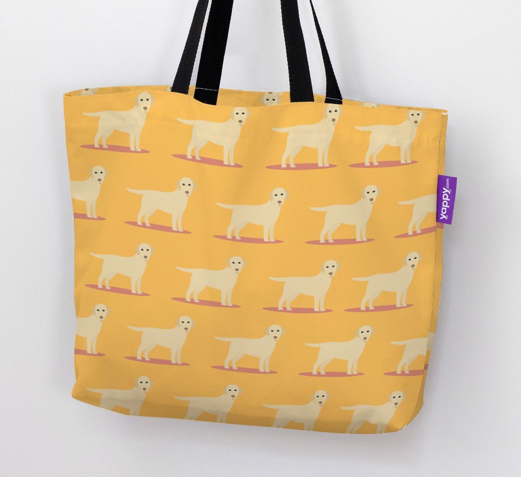 Yappicon Profile Pattern: Personalised {breedFullName} Canvas Bag