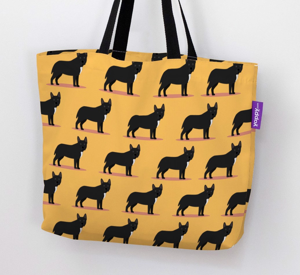 Yappicon Profile Pattern: Personalised {breedFullName} Canvas Bag