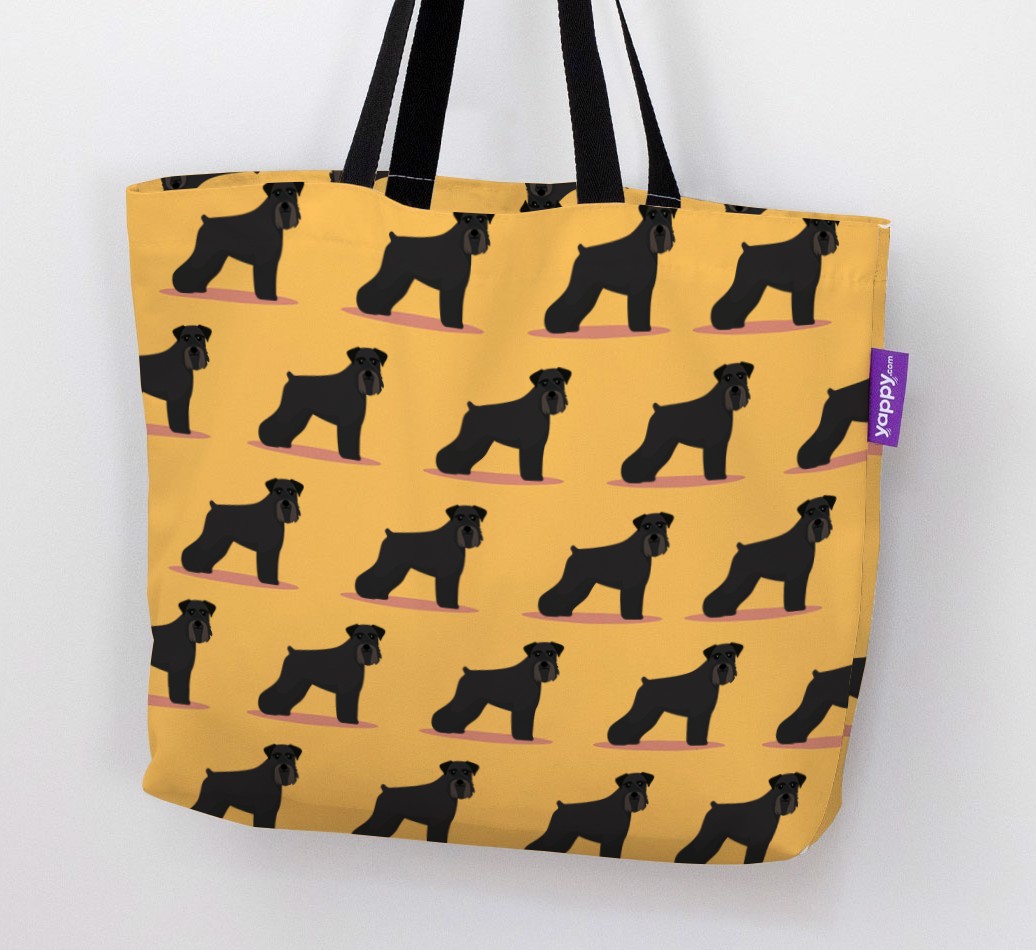 Yappicon Profile Pattern: Personalised {breedFullName} Canvas Bag