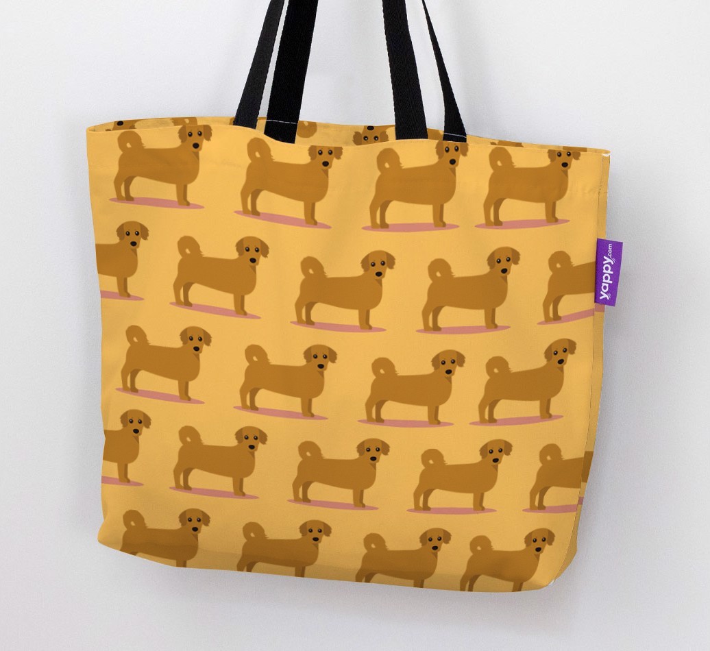 Yappicon Profile Pattern: Personalised {breedFullName} Canvas Bag