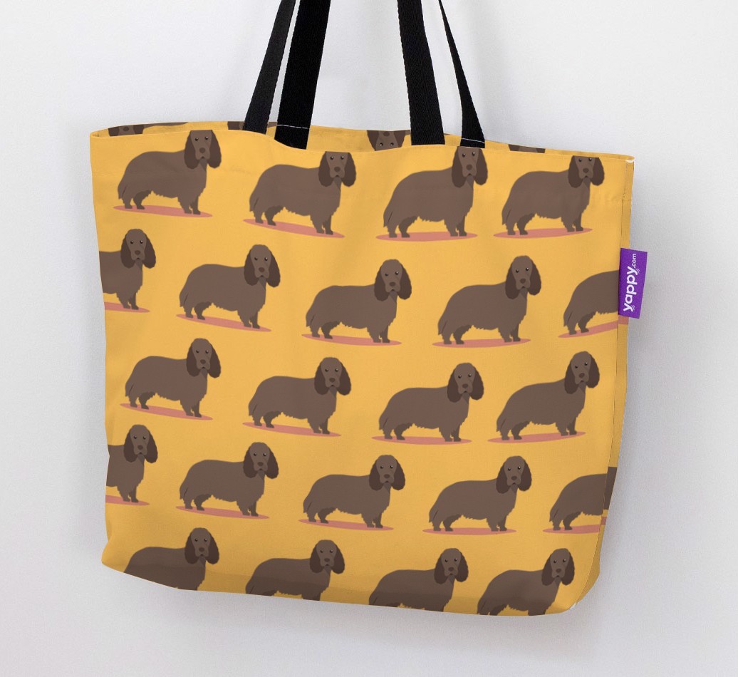 Yappicon Profile Pattern: Personalised {breedFullName} Canvas Bag