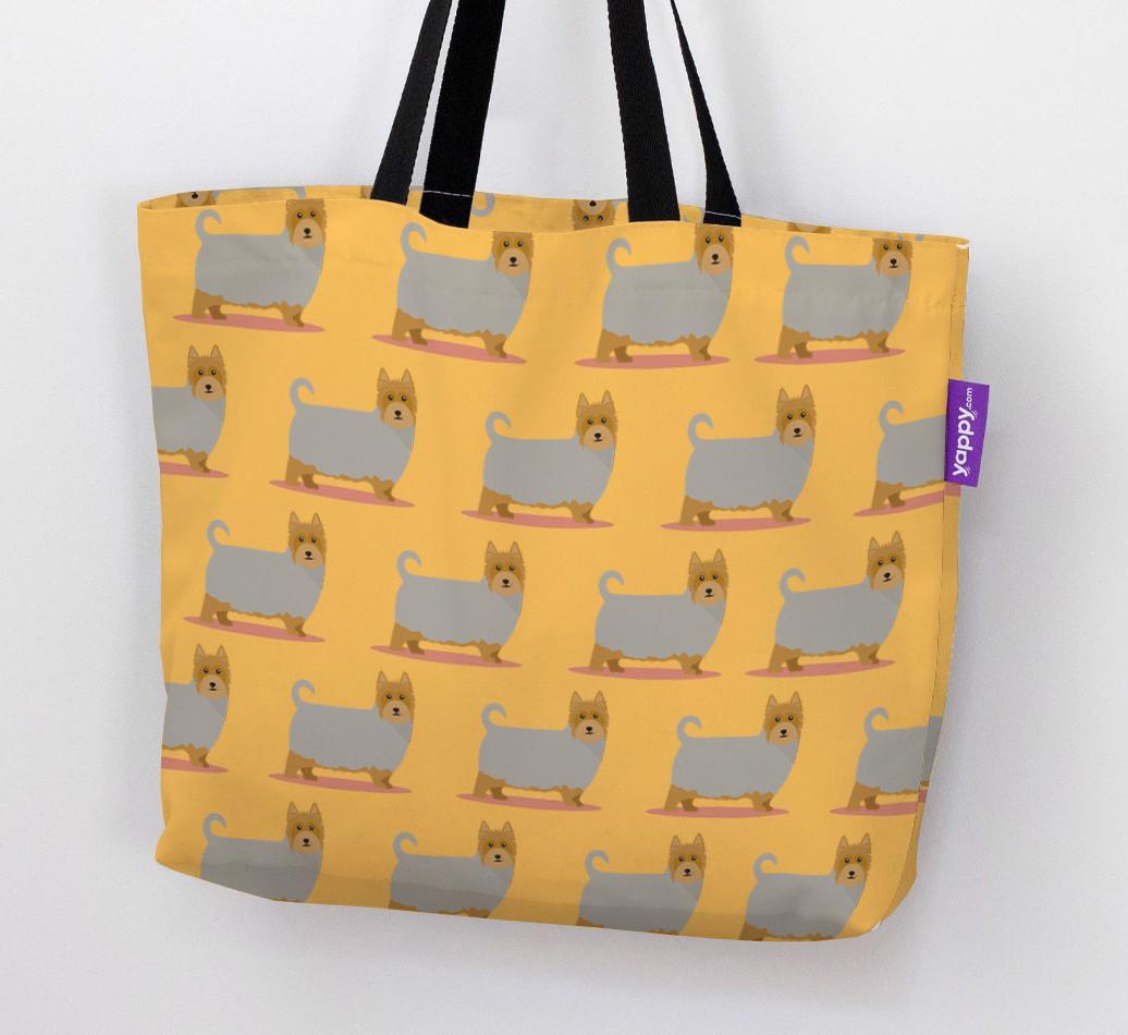 'Yappicon Profile Pattern' - Personalized {breedFullName} Canvas Bag