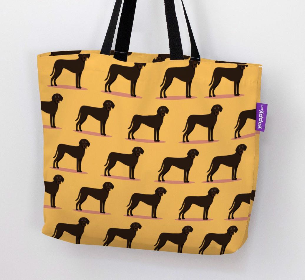 'Yappicon Profile Pattern' - Personalized {breedFullName} Canvas Bag