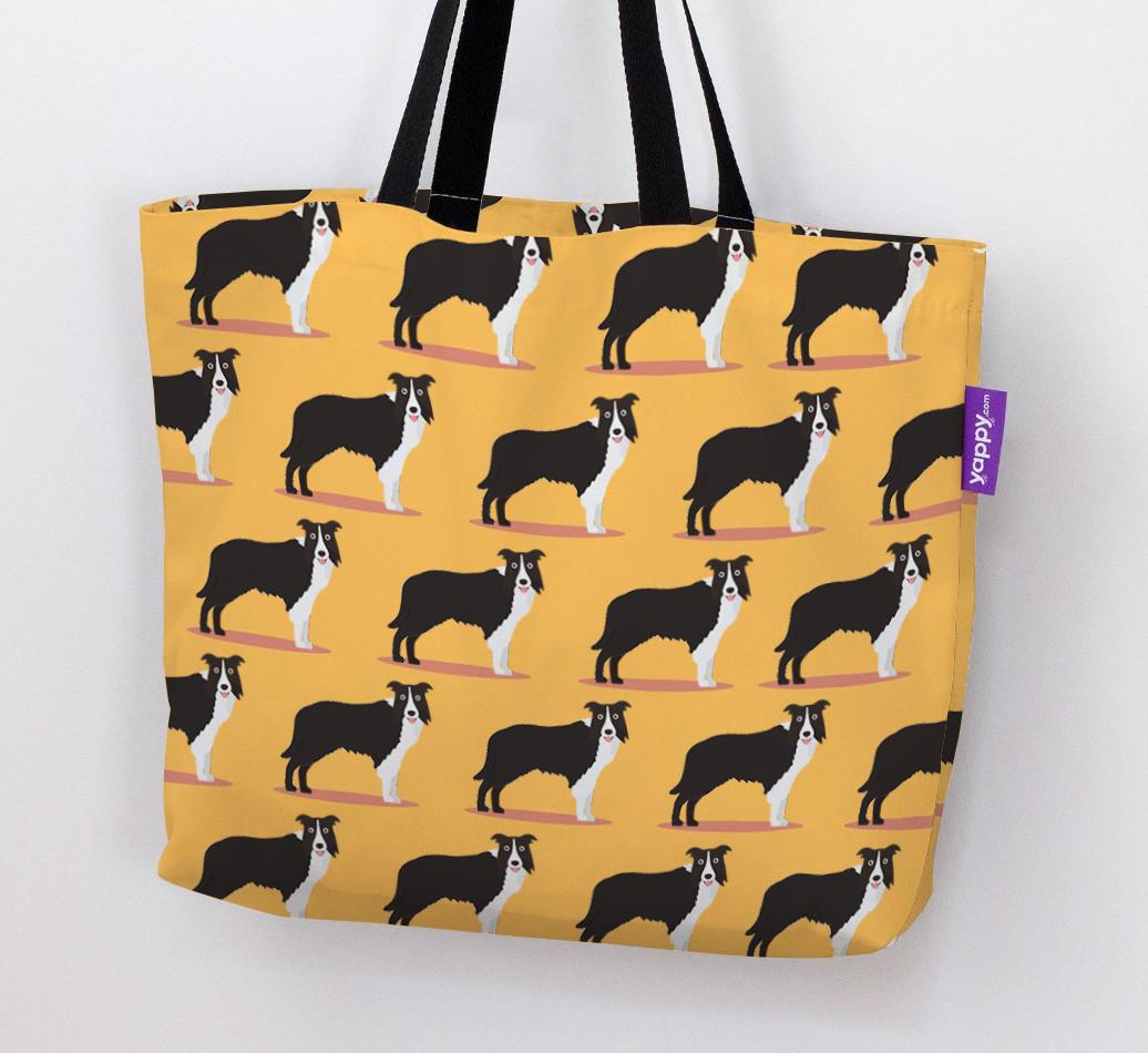 'Yappicon Profile Pattern' - Personalized {breedFullName} Canvas Bag