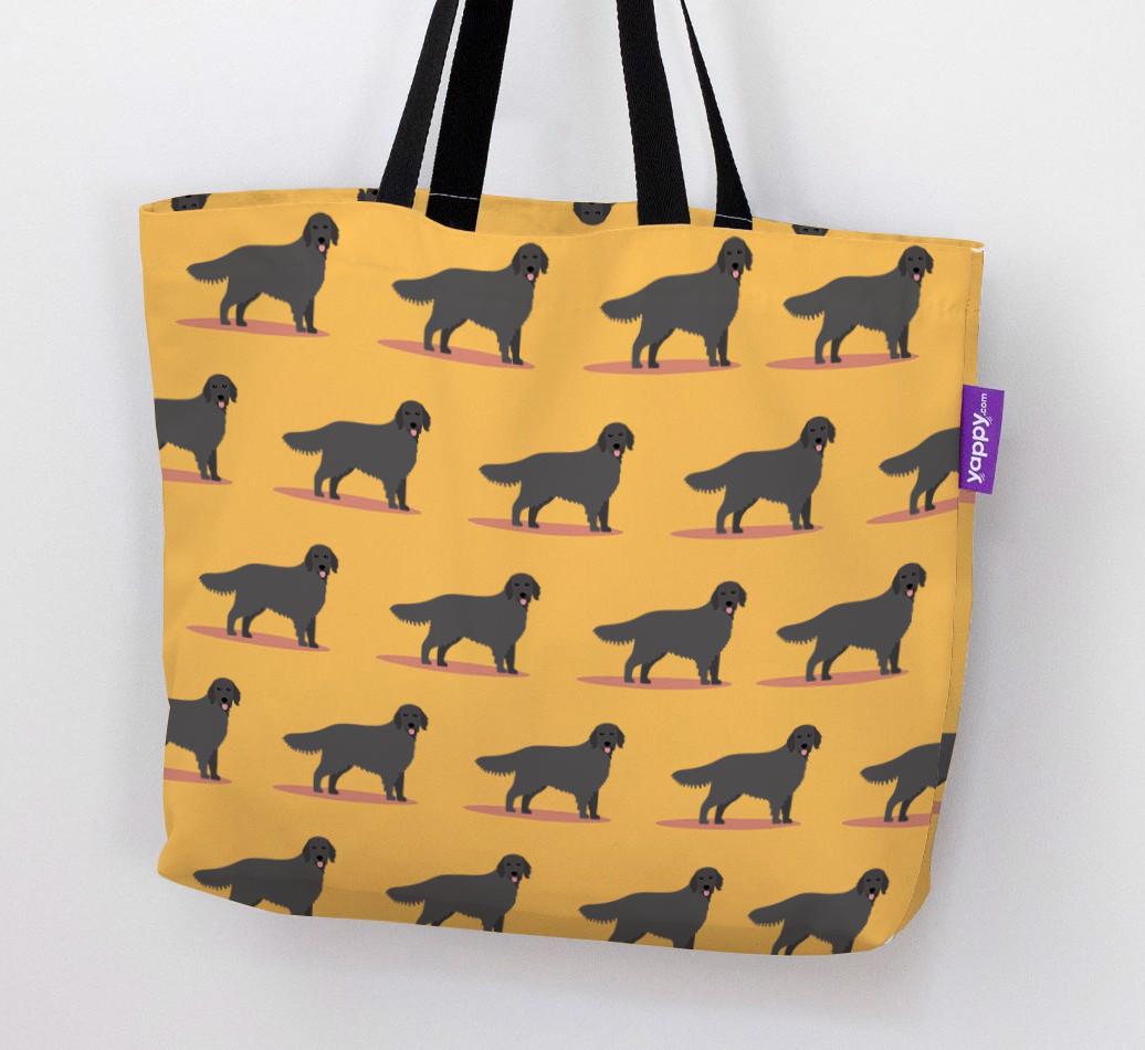 'Yappicon Profile Pattern' - Personalized {breedFullName} Canvas Bag