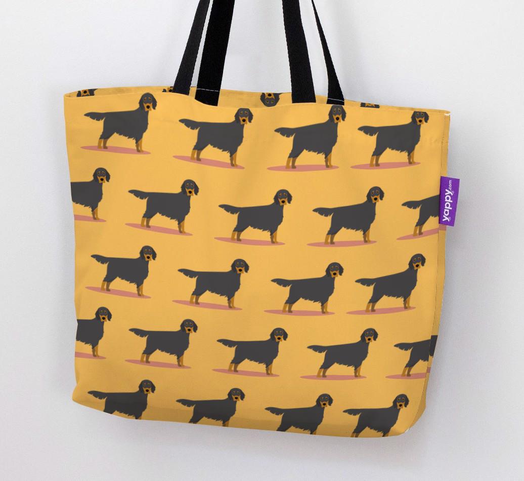 'Yappicon Profile Pattern' - Personalized {breedFullName} Canvas Bag
