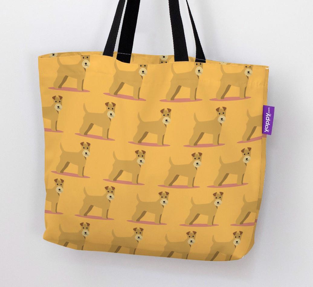 'Yappicon Profile Pattern' - Personalized {breedFullName} Canvas Bag