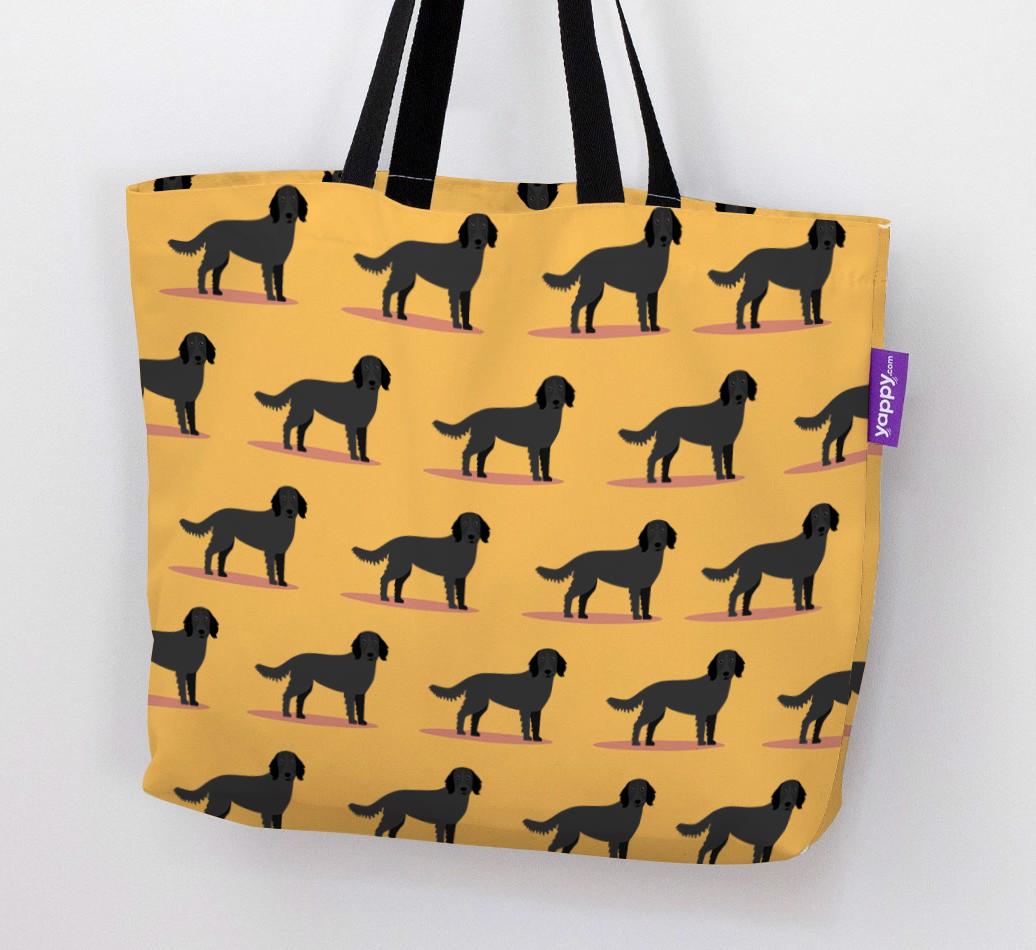 'Yappicon Profile Pattern' - Personalized {breedFullName} Canvas Bag
