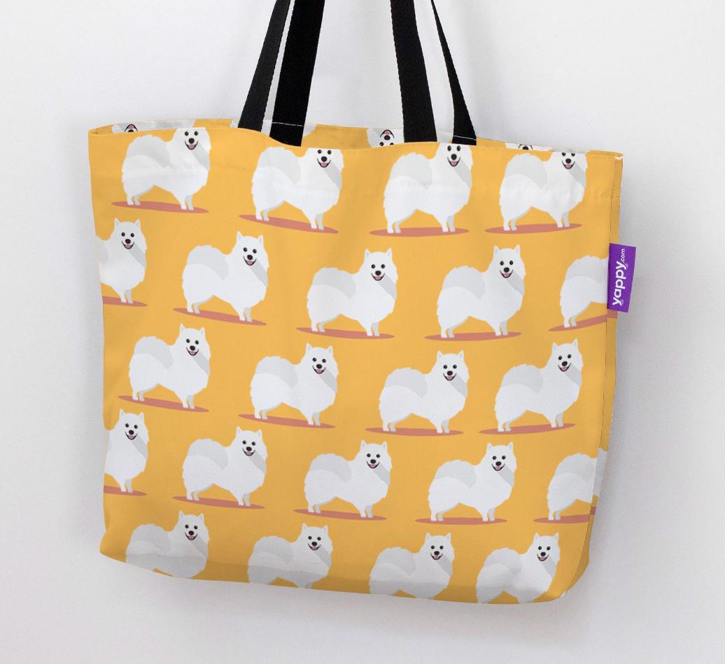 'Yappicon Profile Pattern' - Personalized {breedFullName} Canvas Bag