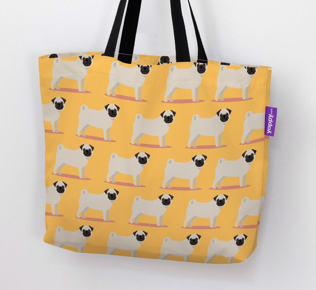 Yappicon Profile Pattern: Personalised {breedFullName} Canvas Bag