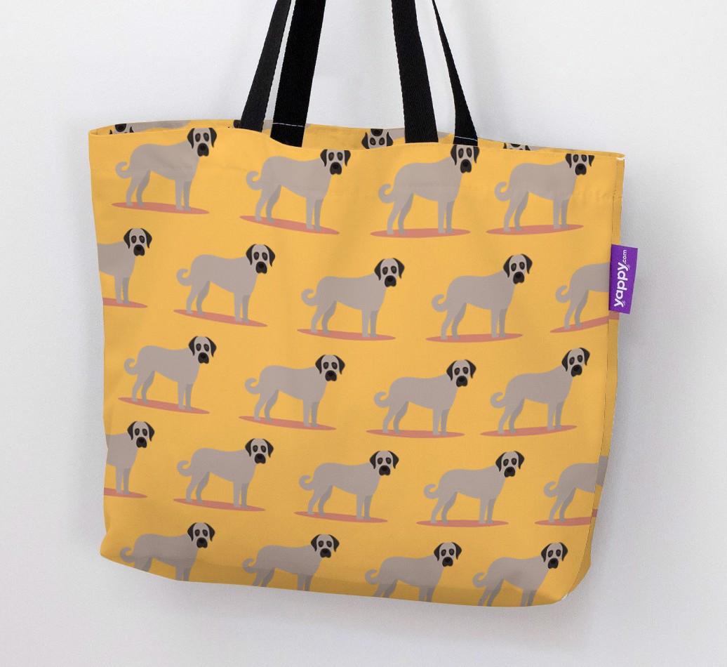 'Yappicon Profile Pattern' - Personalized {breedFullName} Canvas Bag