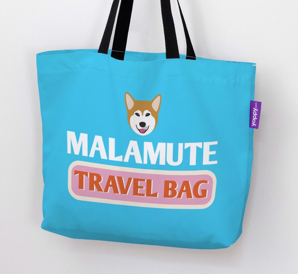 Travel Bag: Personalised {breedFullName} Canvas Bag