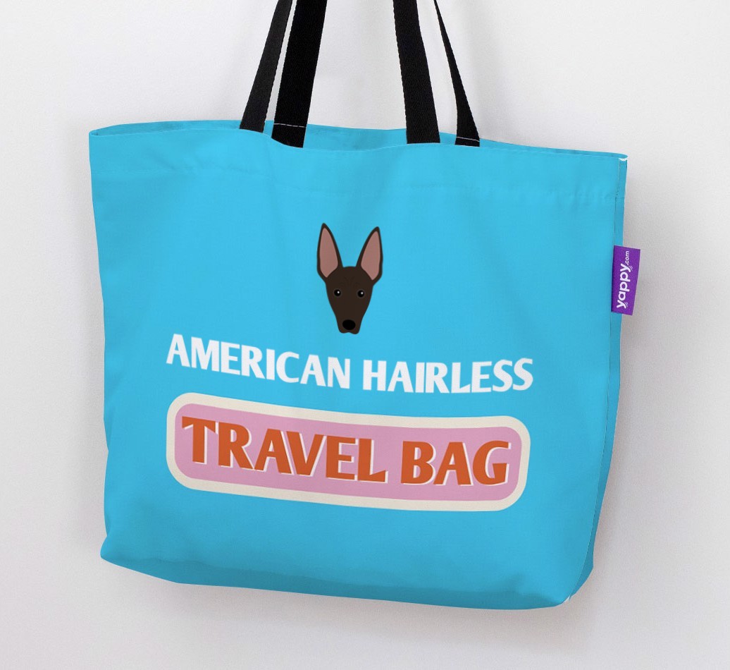 Travel Bag: Personalised {breedFullName} Canvas Bag