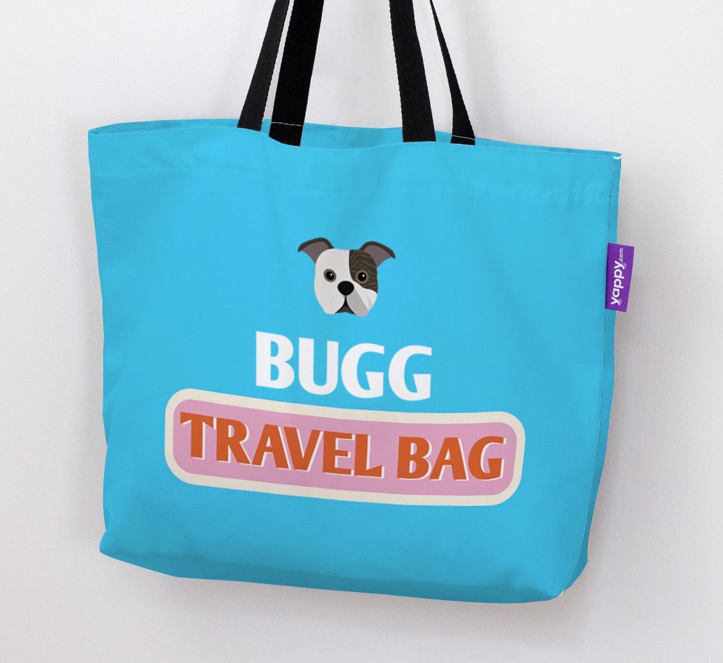Travel Bag: Personalised {breedFullName} Canvas Bag
