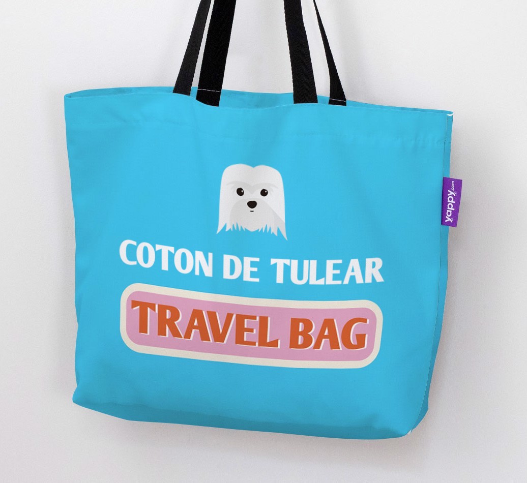 Travel Bag: Personalised {breedFullName} Canvas Bag
