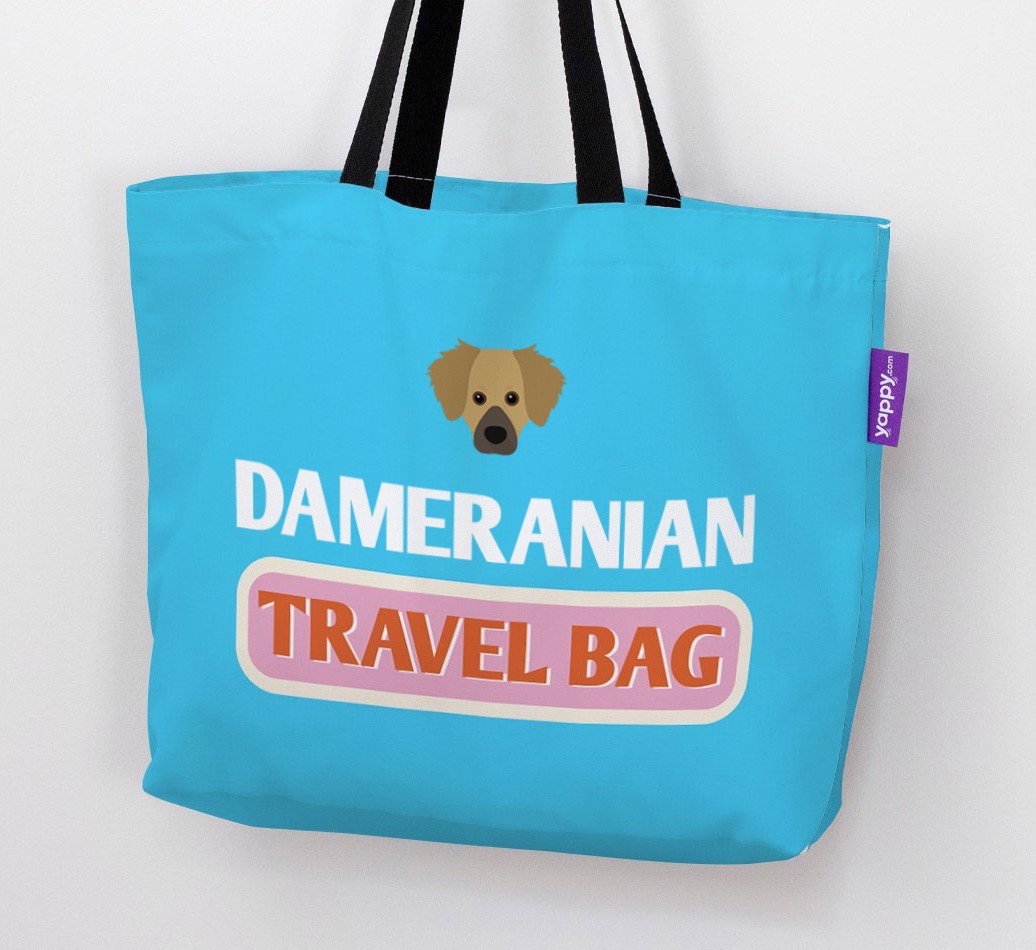 Travel Bag: Personalised {breedFullName} Canvas Bag
