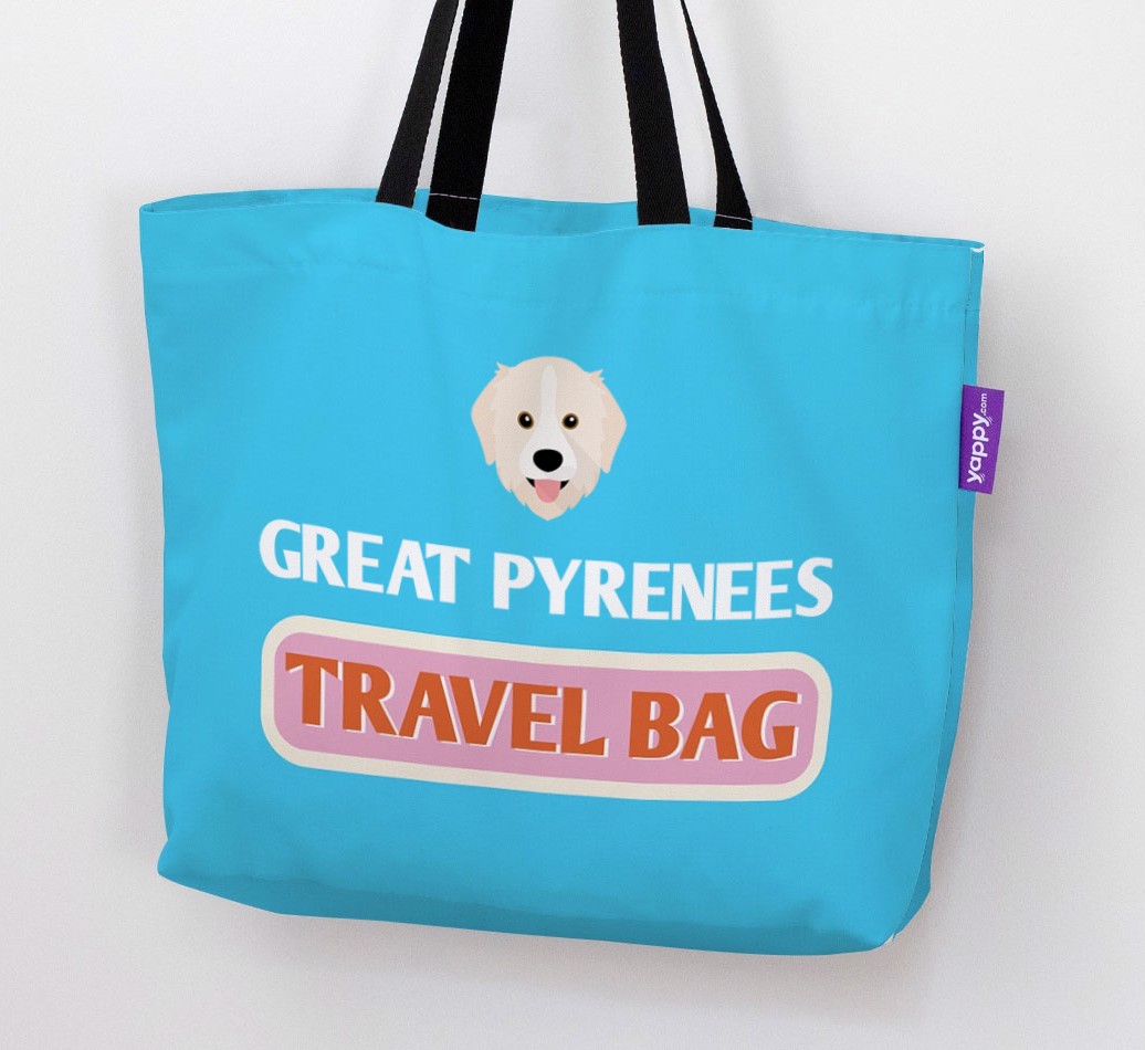 Travel Bag: Personalised {breedFullName} Canvas Bag
