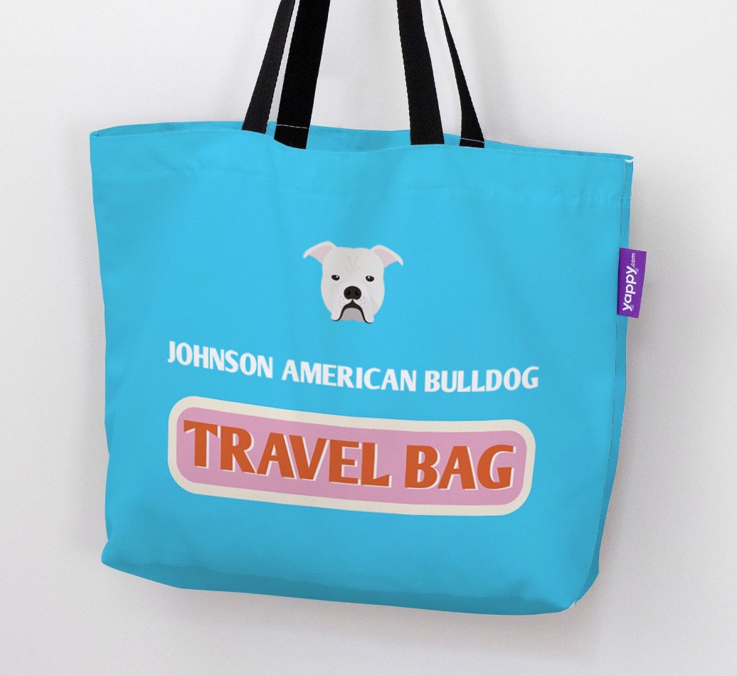 Travel Bag: Personalised {breedFullName} Canvas Bag