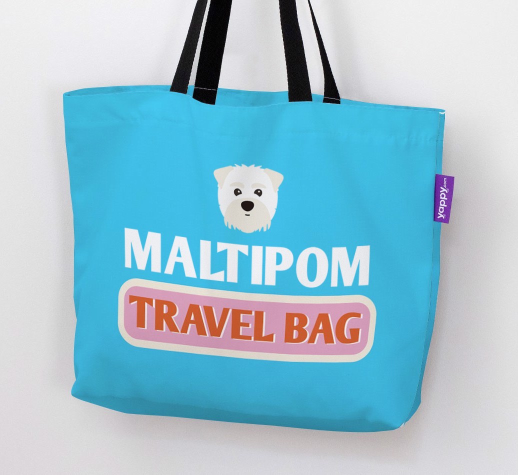 Travel Bag: Personalised {breedFullName} Canvas Bag