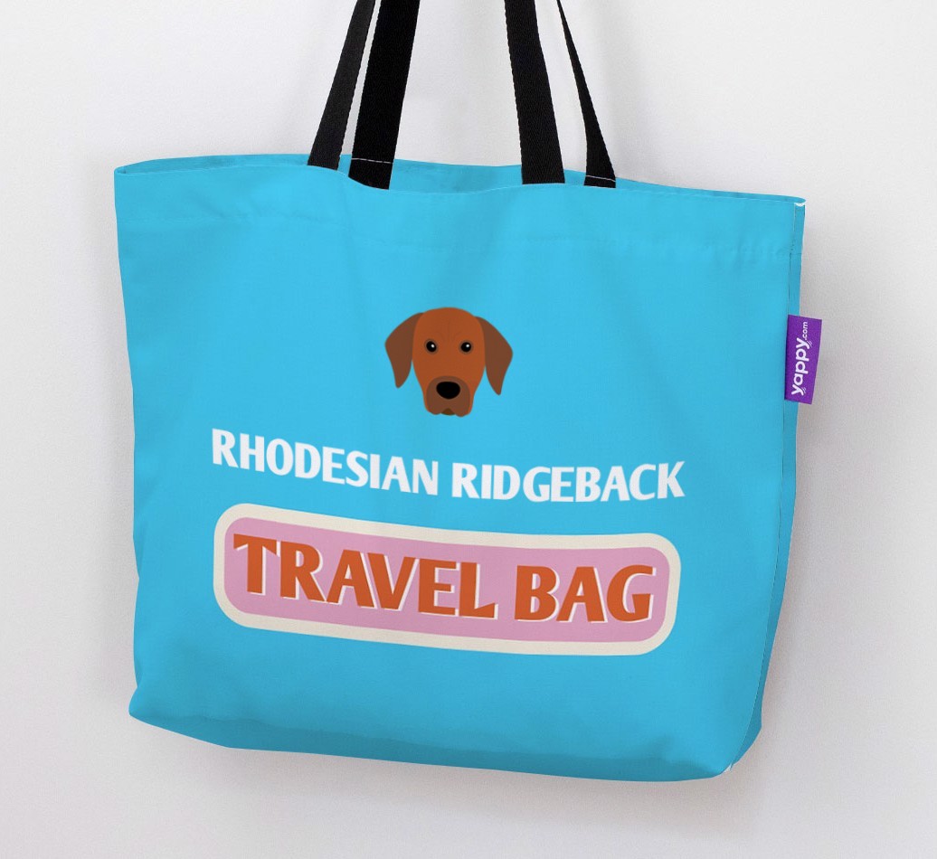 Travel Bag: Personalised {breedFullName} Canvas Bag