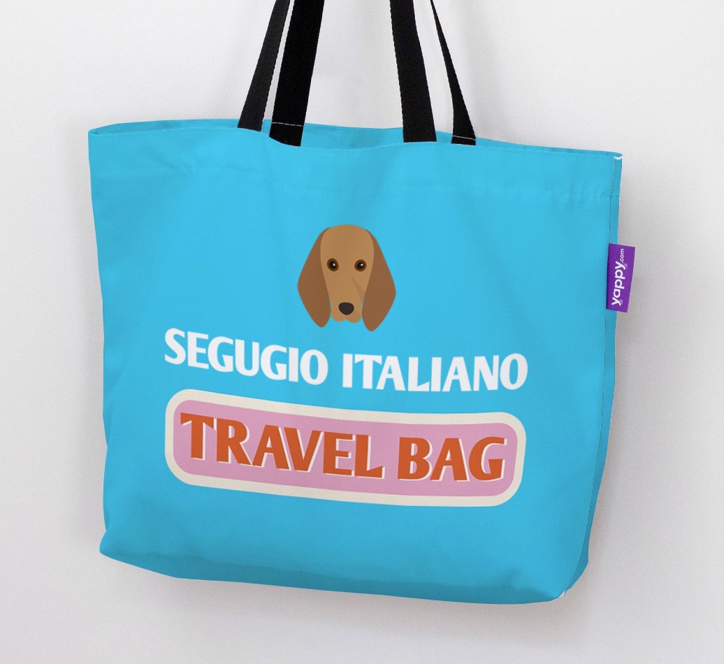 Travel Bag: Personalised {breedFullName} Canvas Bag